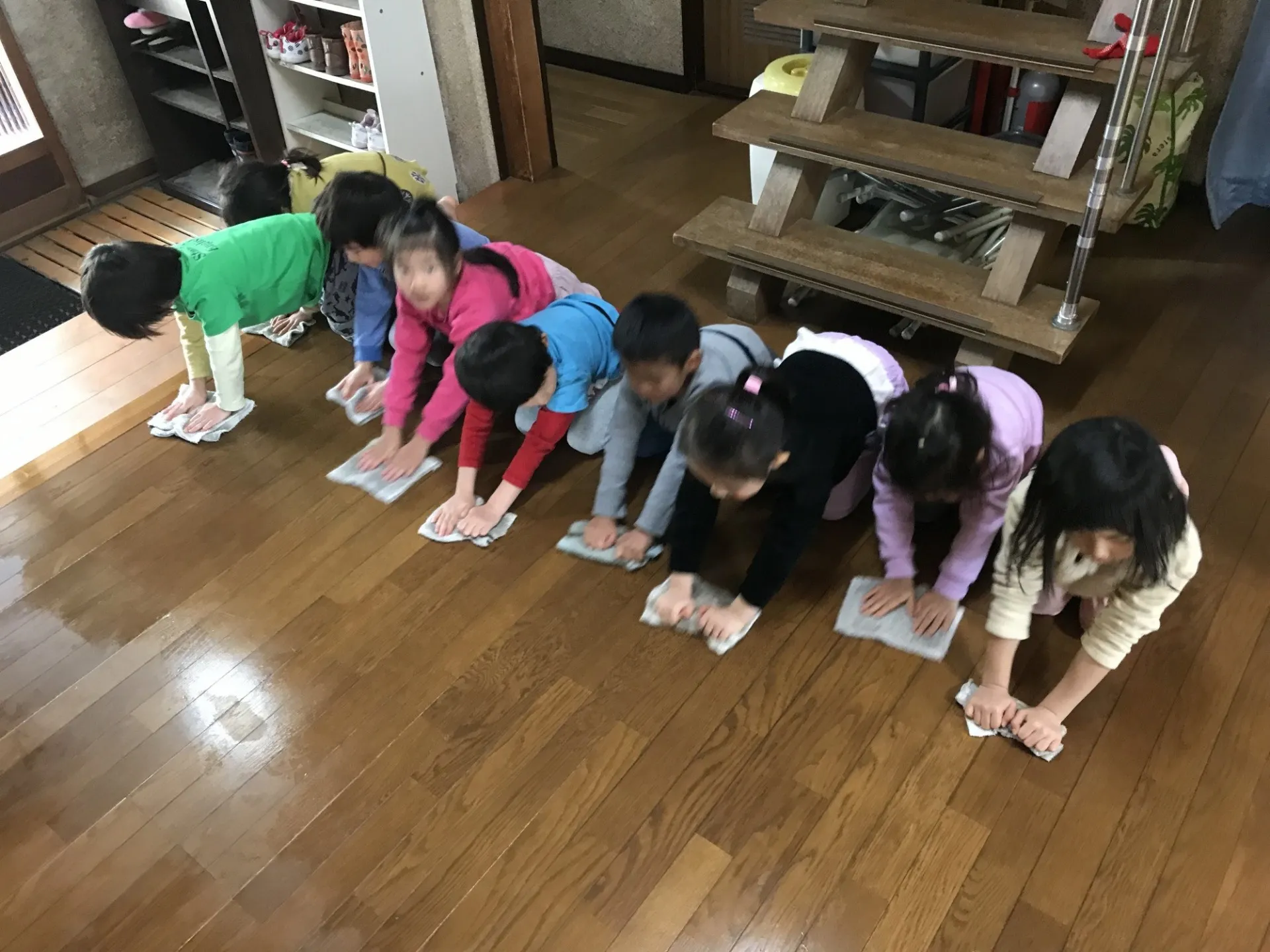 みんなでお掃除